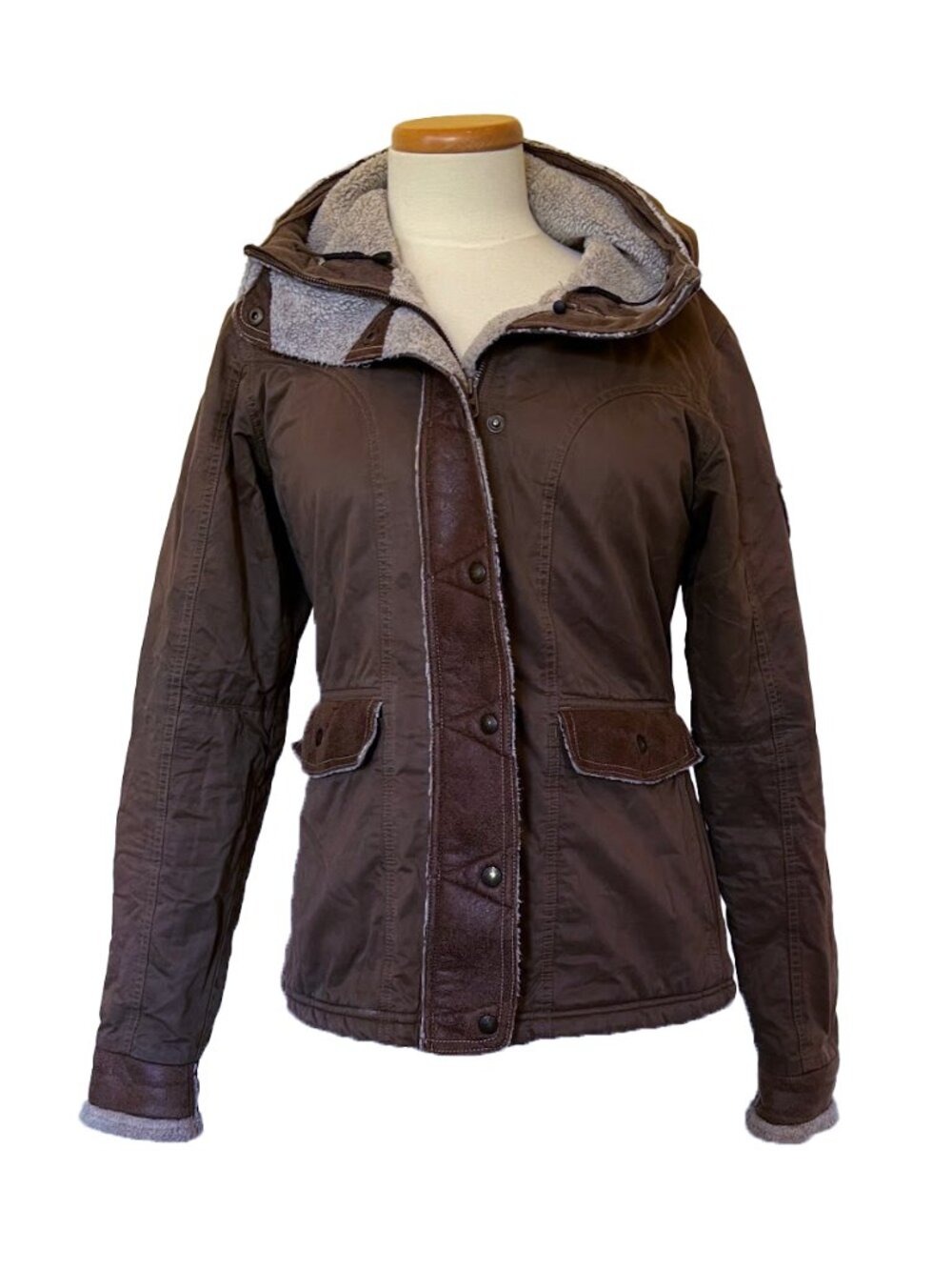 Kuhl Arktik Jacket Parka Sherpa Lined with Hood XS